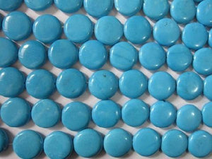 Stabilized Magnesite Blue Puff Coin 25Mm