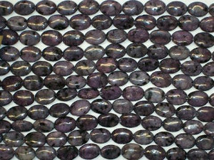 Purple Kiwi Quartz Flat Oval 10X14Mm