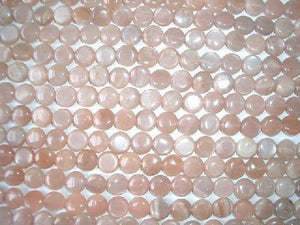 Red Moonstone Puff Coin 12Mm