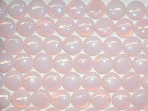 Pink Synthetic Opal Puff Coin 20Mm