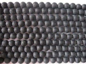 Matte Black Onyx Beads 14Mm