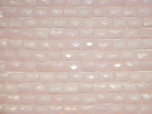 Pink Synthetic Opal Faceted Pillow 10X14Mm