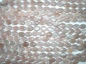 Red Moonstone Flat Oval 10X14Mm