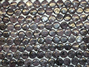 Purple Kiwi Quartz Puff Coin 12Mm
