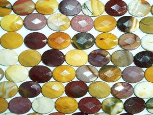 Moukaite Faceted Flat Oval 12X16Mm