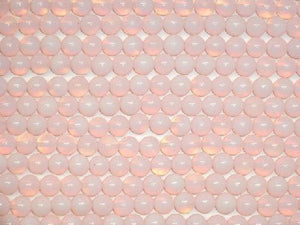 Pink Synthetic Opal Round Beads 10Mm