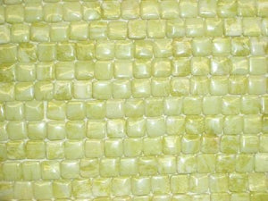 Light Lemon Jade Puff Square 12Mm