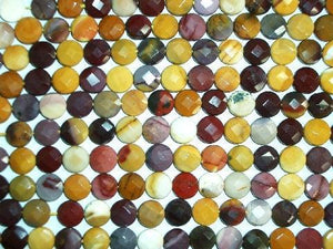 Moukaite Faceted Coin 10Mm