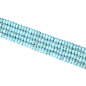 composite turquoise light blue roundels 5x8mm