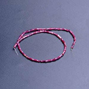 clored shell-red bamboo shape 4x7mm