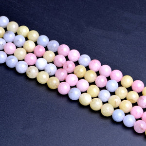 Colored Stone Morganite Round Beads10mm