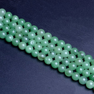 Colored Stone Green Round Beads10mm