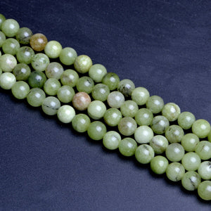 Colored Stone Grape Green Round Beads10mm