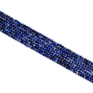 Impressione Jasper Lapis Blue Round Beads 4mm