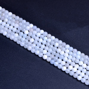 Colored Stone Pale Blue Round Beads6mm