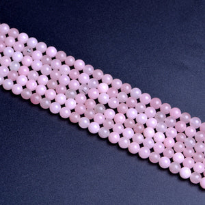 Colored Stone Pink Round Beads6mm