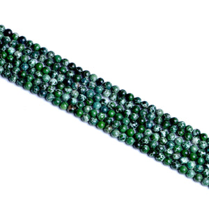 Impressione Jasper Grass Green Round Beads 6mm