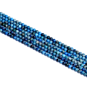Impressione Jasper Sea Blue Round Beads 6mm