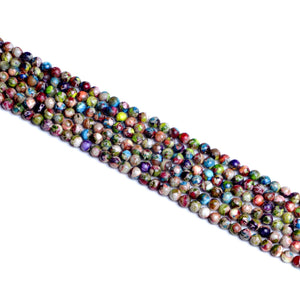 Impressione Jasper Rainbow Round Beads 6mm