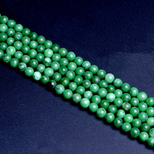 Colored Stone Grass Green Round Beads8mm