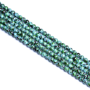 Composite Turquoise Blue Green Round Beads8mm