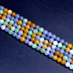 Colored Stone Blue Mixed Stone Round Beads8mm