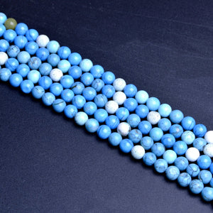 Composite Turquoise Blue Round Beads8mm