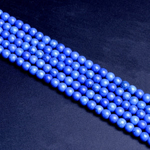 Composite Turquoise Dark Blue Round Beads8mm