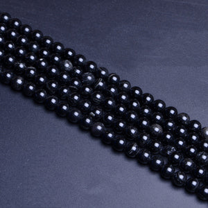 Black Stone Round Beads8mm