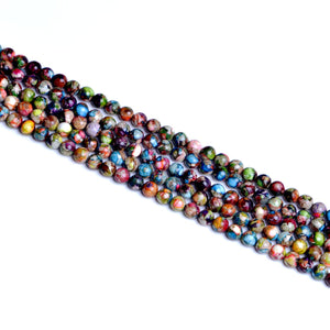Impressione Jasper Rainbow Round Beads 8mm