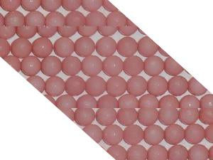 Pink Jade  Round Beads 6Mm