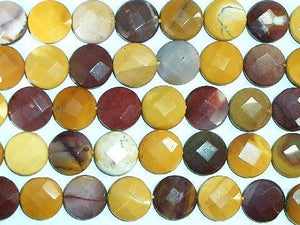 Moukaite Faceted Coin 16Mm