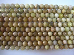 Yellow Sunstone Beads 6Mm