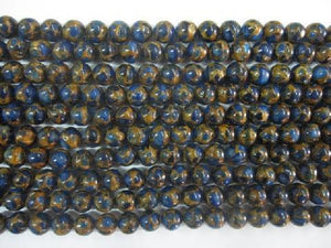 Gold Blue Quartz Beads 4Mm