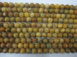 Yellow Crazy Lace Agate Beads 6Mm