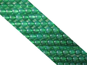 Green Agate Round Beads 8Mm