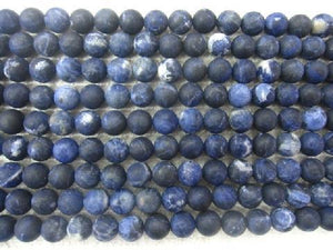 Matte Sodalite Beads 4Mm
