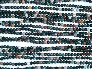 Mantana Agate Round Beads 4Mm