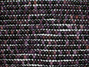 Purple Matrix Jasper Rondelle 8Mm