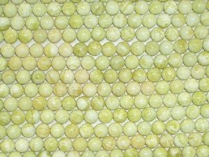 Light Lemon Jade Round Beads 10Mm